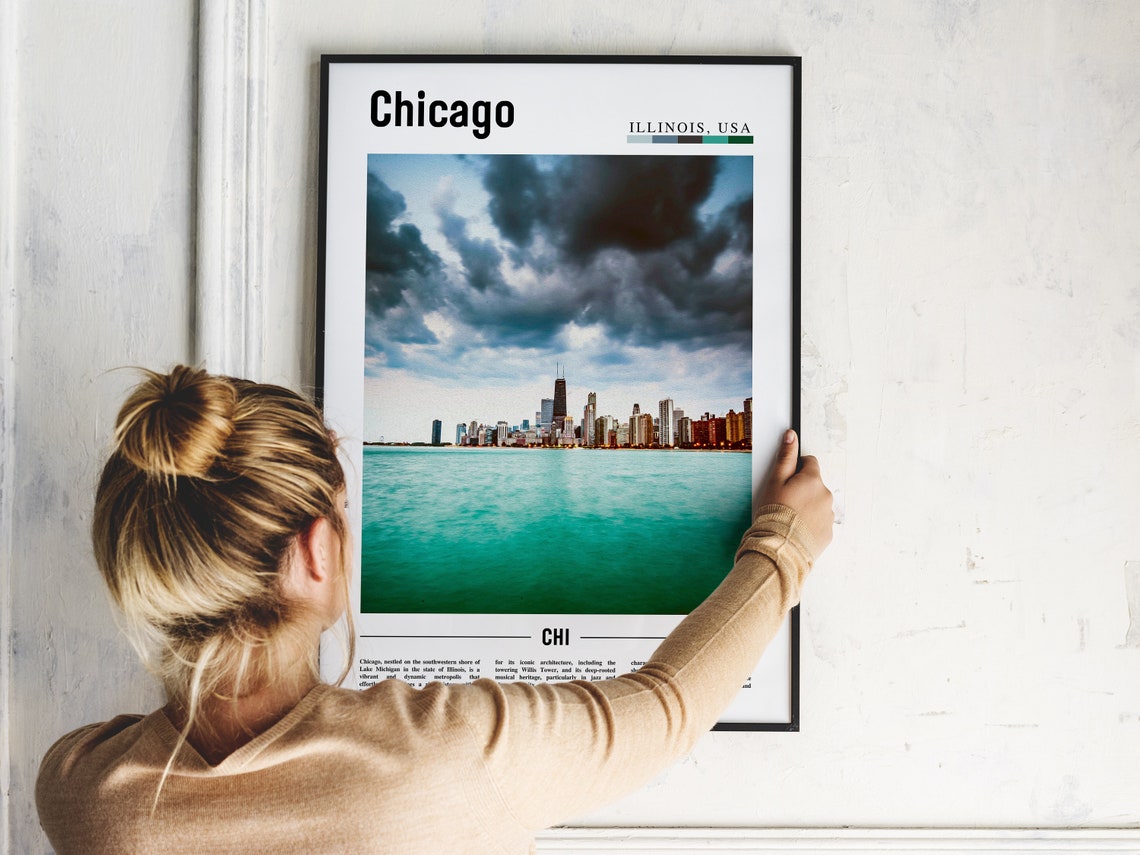 Chicago Print Chicago Poster Chicago Wall Art United States Photo United States Poster United States Print - Image 5