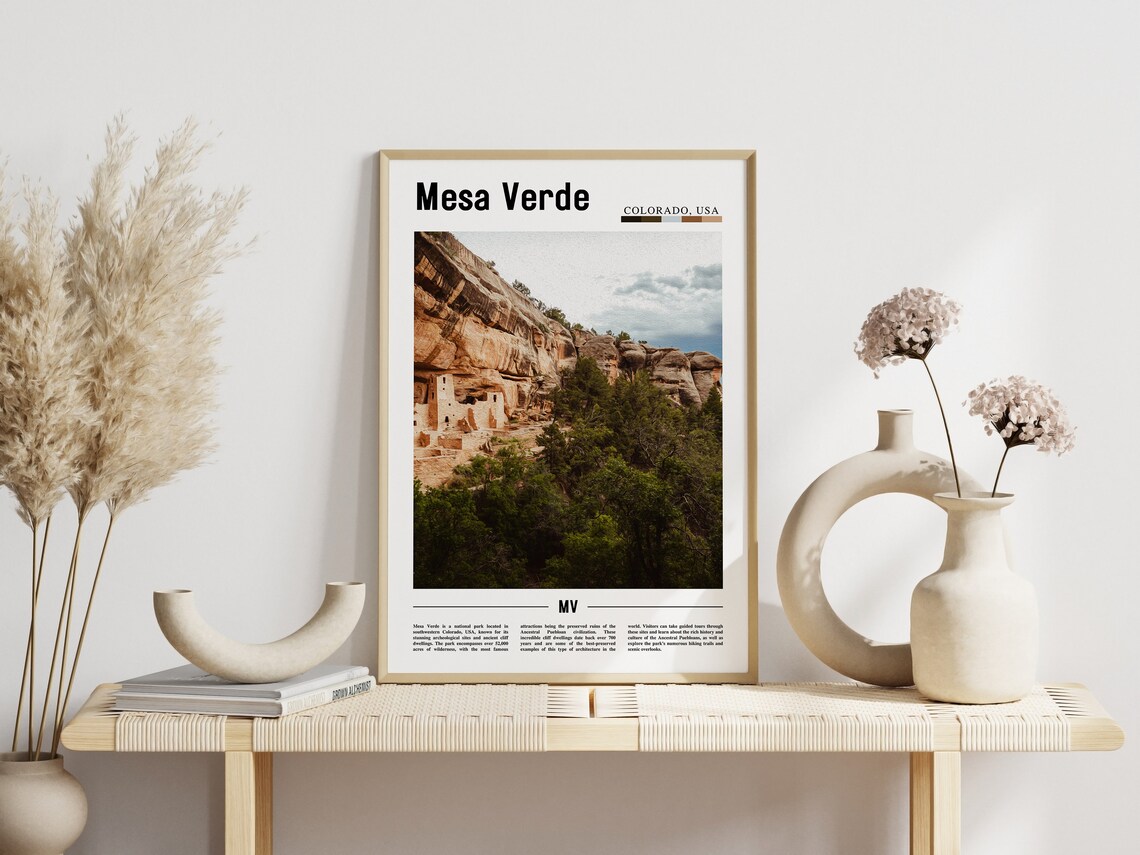 Mesa Verde Poster Mesa Verde Print Mesa Verde Wall Art United States Photo United States Poster United States Print - Image 5