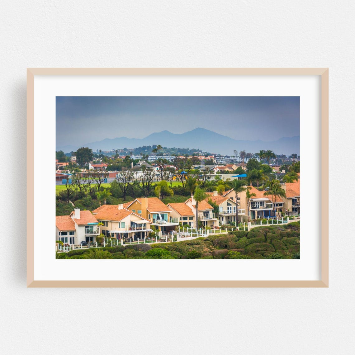 Dana Point California Coastal Neighborhood Daytime Photo Print