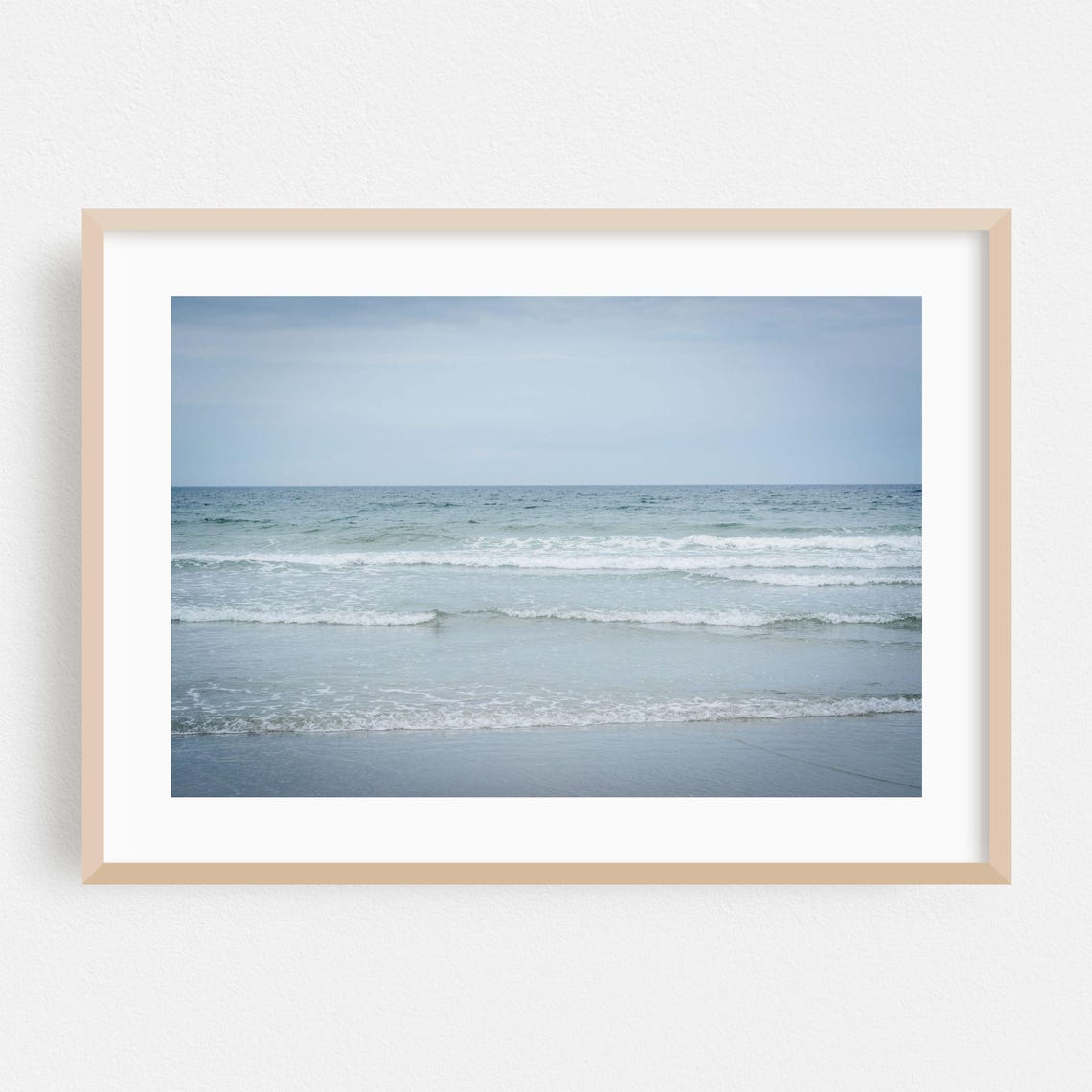 Hampton New Hampshire Minimalist Ocean Waves Fine Art Photo Poster