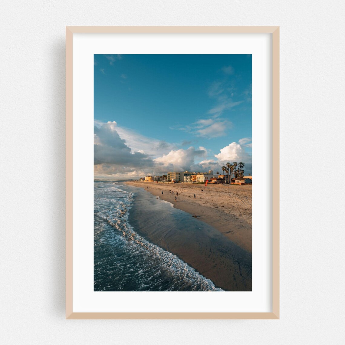 Imperial Beach Daytime Coast Photo Sunny California Shoreline Wall Art