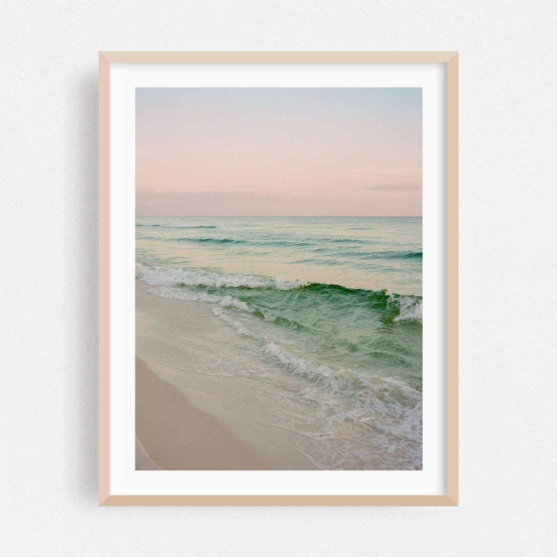 Santa Rosa Beach Florida Pastel Sunset Waves Evening Photo Poster