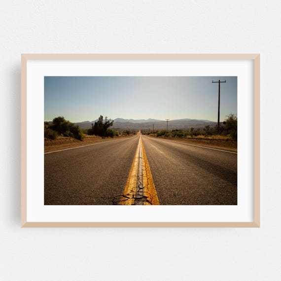 Pioneertown Print Wall Art Desert Framed Route 66 Home Decor Landscape Poster Scenic Fine Minimalist Photography