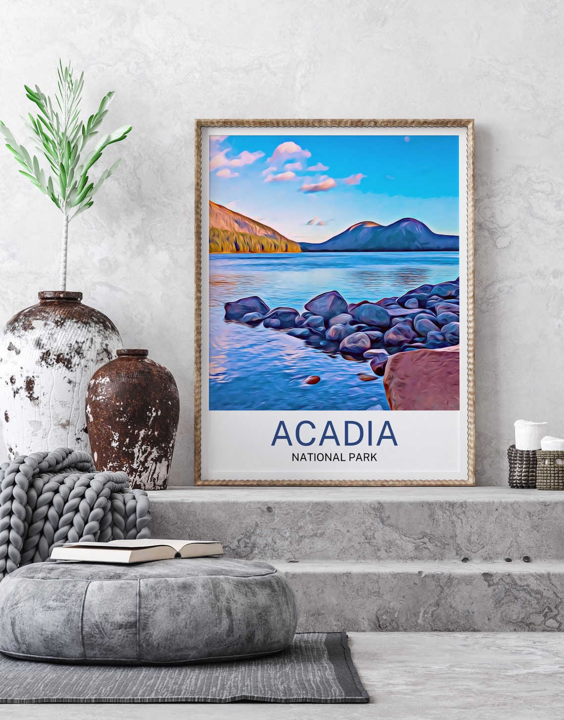 Acadia National Park Travel Print Acadia National Park Wall Art Acadia National Park Poster Acadia National Park Art Print - Image 2