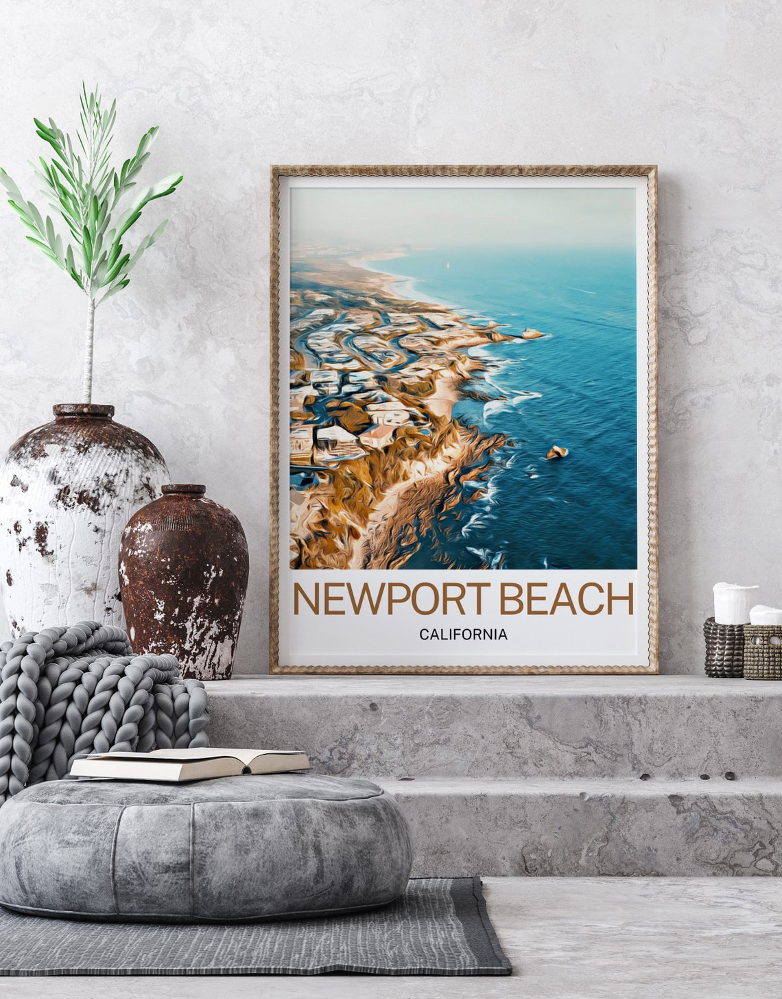 Newport Beach Travel Print Newport Beach Wall Art Newport Beach Art Newport Beach Artwork Newport Beach Art Print Newport Beach Gift - Image 2