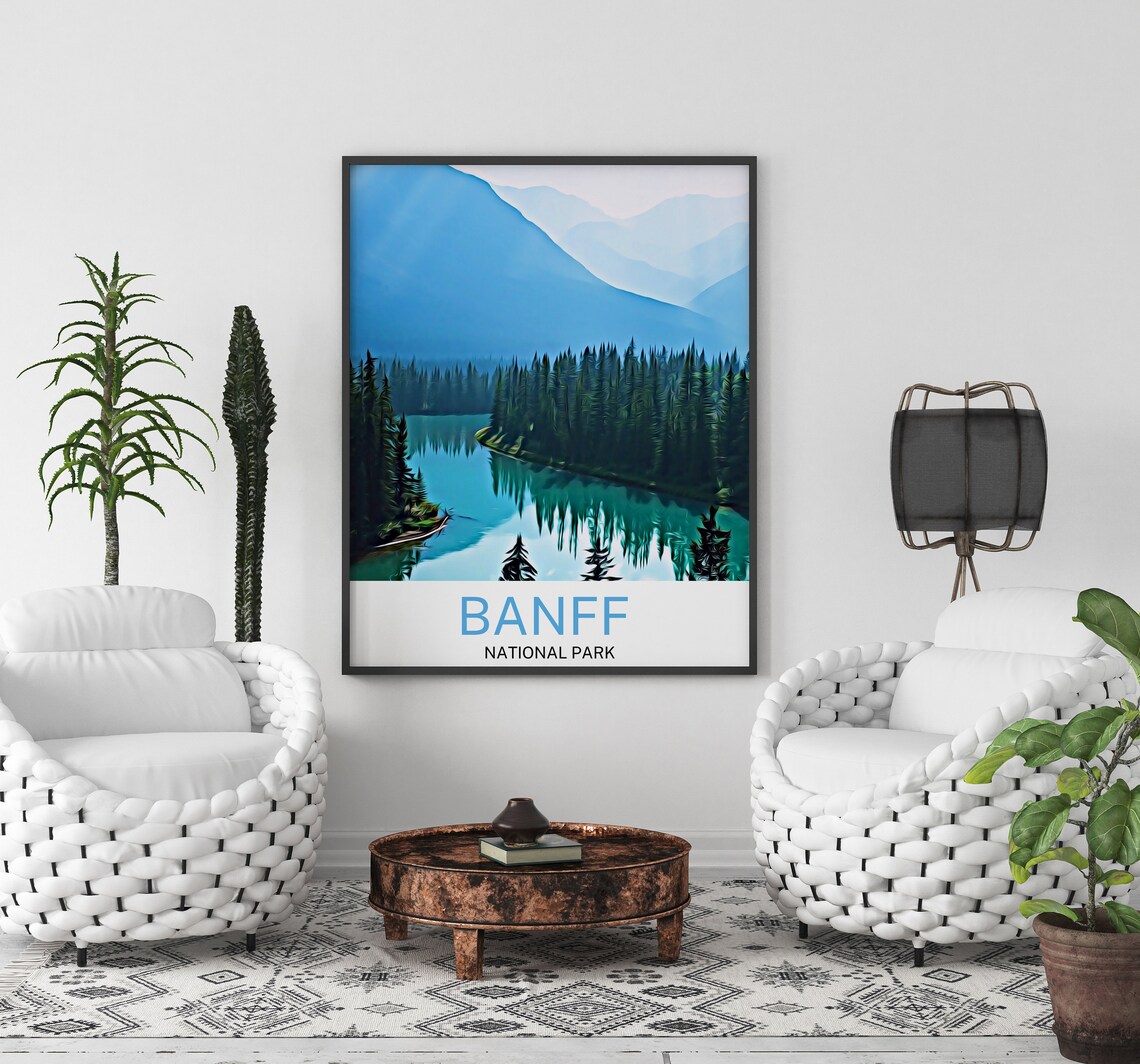 Banff National Park Travel Print Banff National Park Wall Art Banff National Park Poster Banff National Park Art Print Banff - Image 3