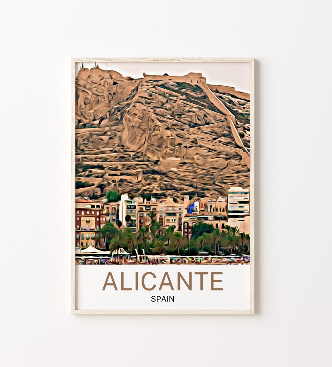 Alicante Travel Print Alicante Wall Art Alicante Poster Alicante Art Print Alicante Wall Decor Alicante Travel Alicante Artwork