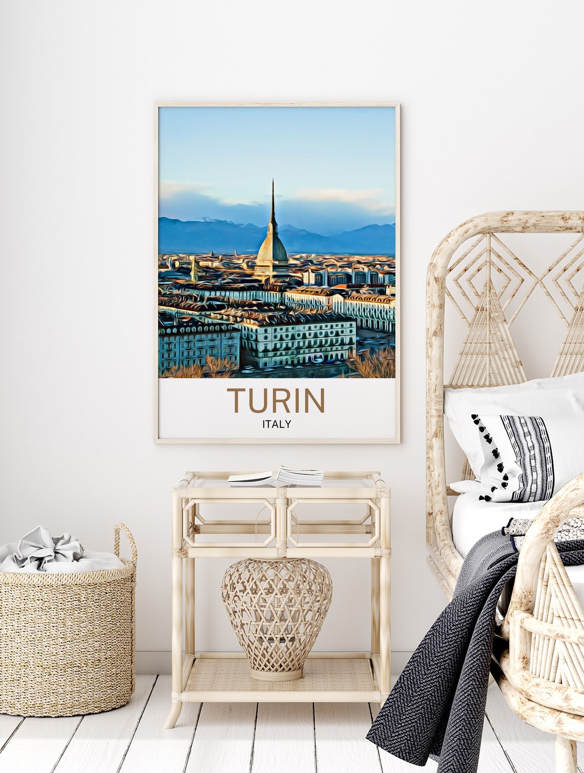 Turin Travel Print Turin Wall Art Turin Art Turin Artwork Turin Art Print Turin Gift Turin Poster Turin Travel Poster Print - Image 2