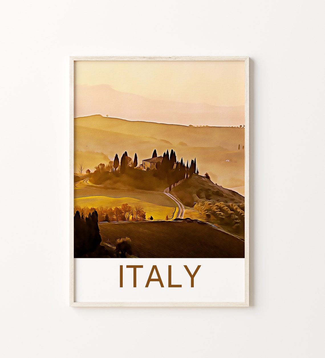Italy Print Tuscany Art Italy Wall Art Tuscany Art Print Italy Artwork Italy Poster Tuscany Decor Italy Tuscany Travel