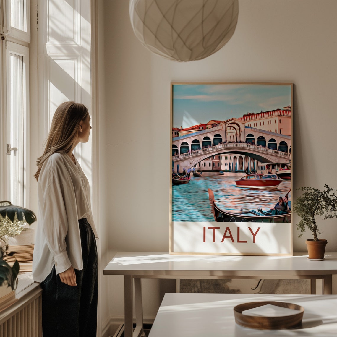 Italy Travel Print Venice Wall Art Venice Art Italy Artwork Venice Art Print Italy Art Italy Poster Italy Venice Travel Poster Print - Image 2