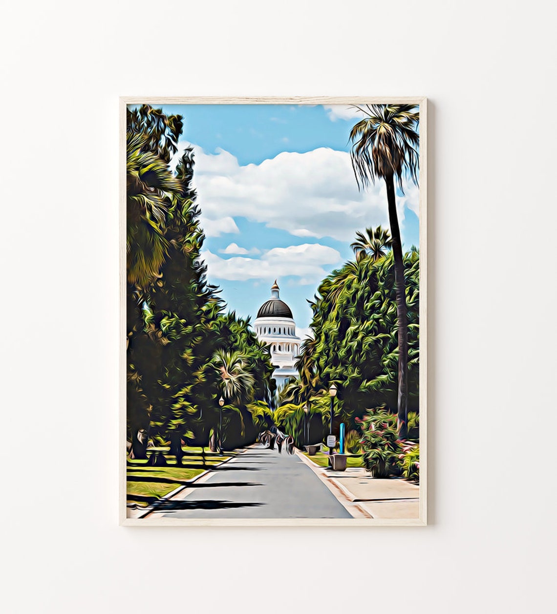 Sacramento California California Art Sacramento Art Sacramento Wall Art Sacramento Gift Sacramento Painting California Print Travel