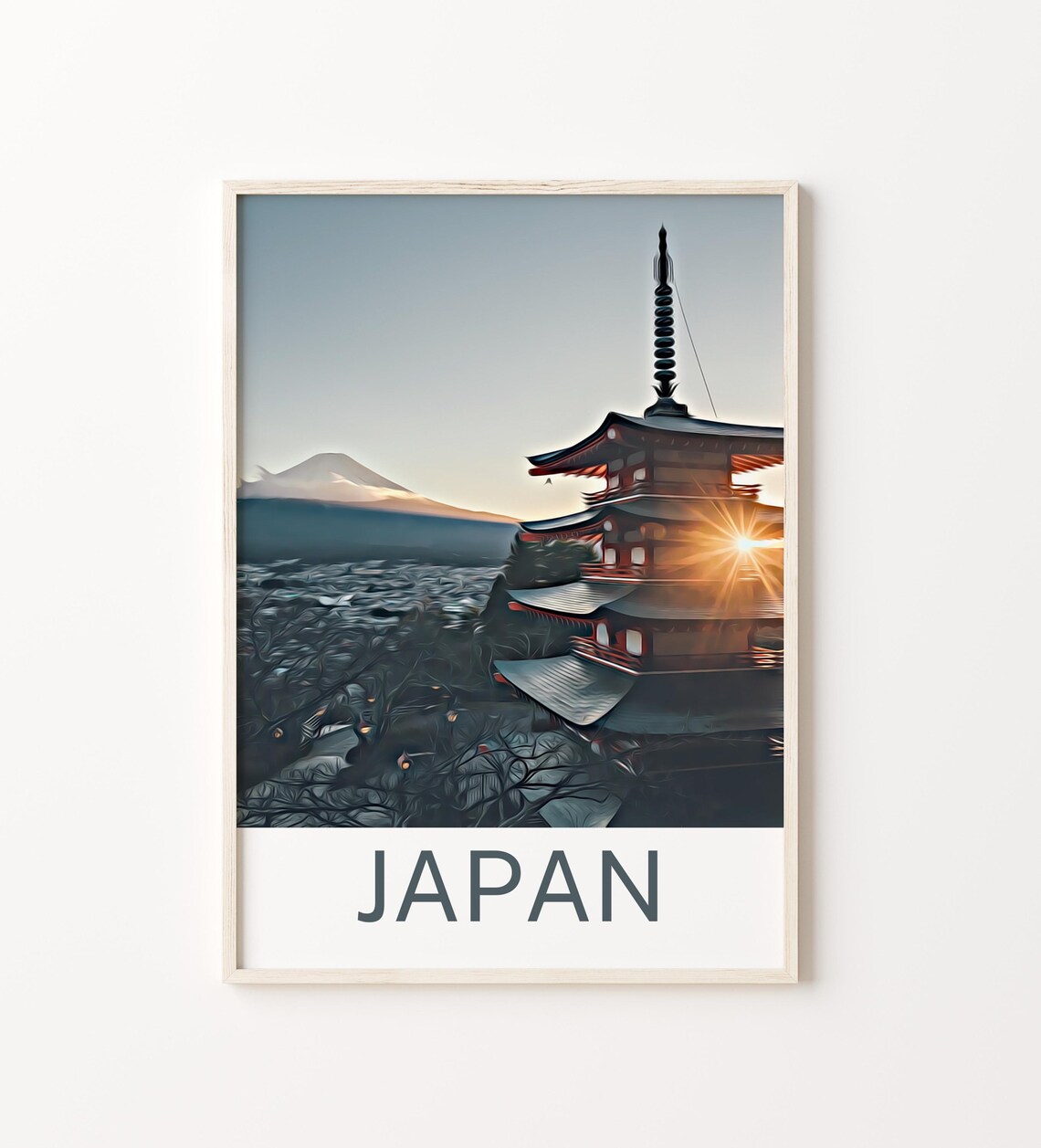 Japan Japan Print Japan Wall Art Japan Poster Japan Painting Japan Japan Gift Travel Poster Print