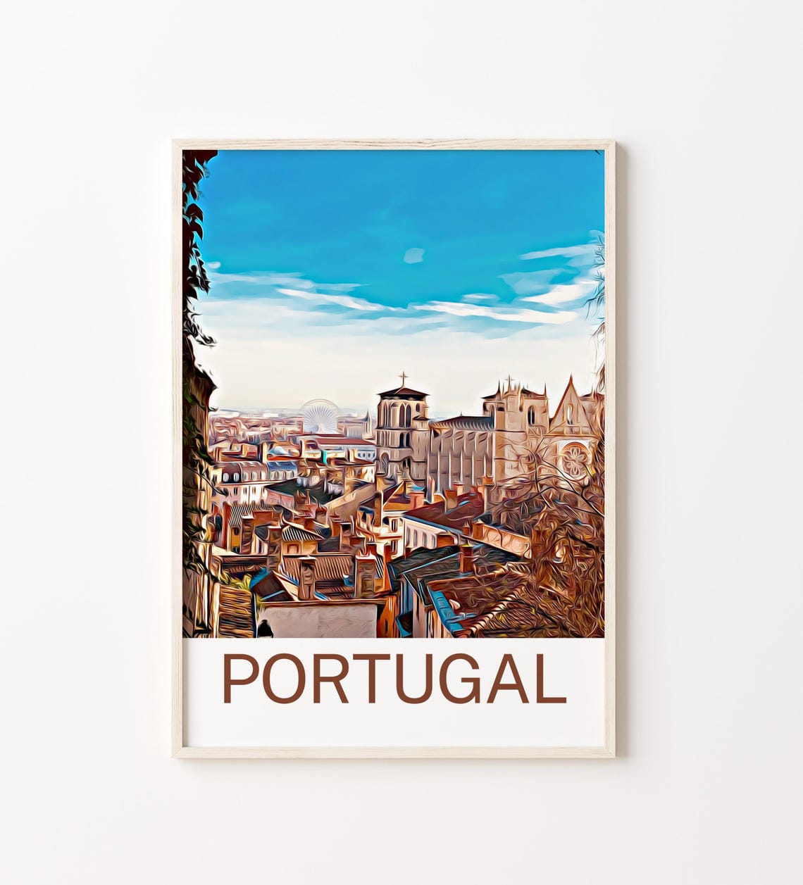 Portugal Print Portugal Wall Art Print Portugal Poster Portugal Wall Decor Portugal Artwork Home Decor Gift Travel Poster Gift