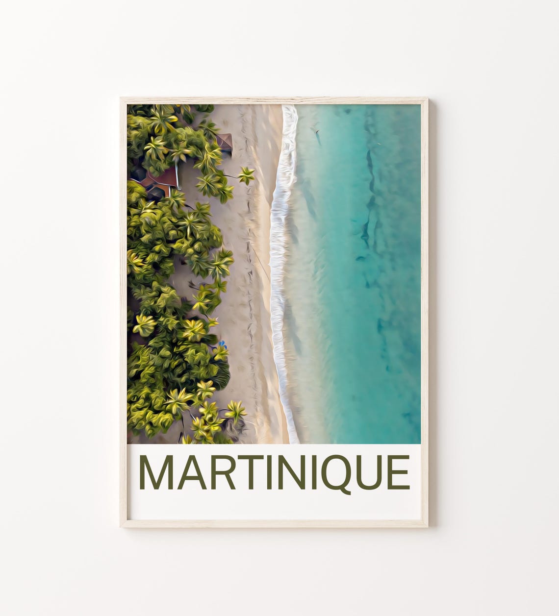 Martinique Martinique Print Martinique Wall Art Martinique Poster Martinique Painting Martinique Martinique Gift Travel Poster Print