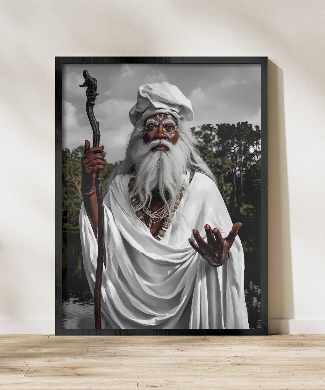 Cuban and African Santeria Art Print, Orishas Decor
