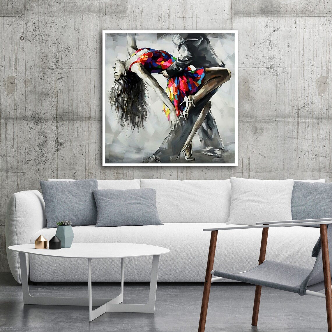 Passionate Tango Dance, Modern Home Decor Art Print - Image 2