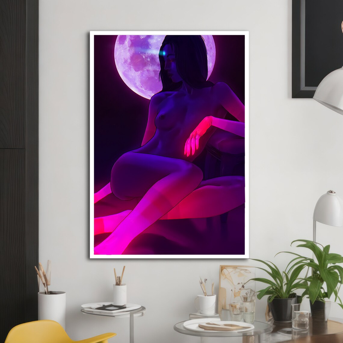 Moonlit Seduction - Traditional Travel Poster - Image 2