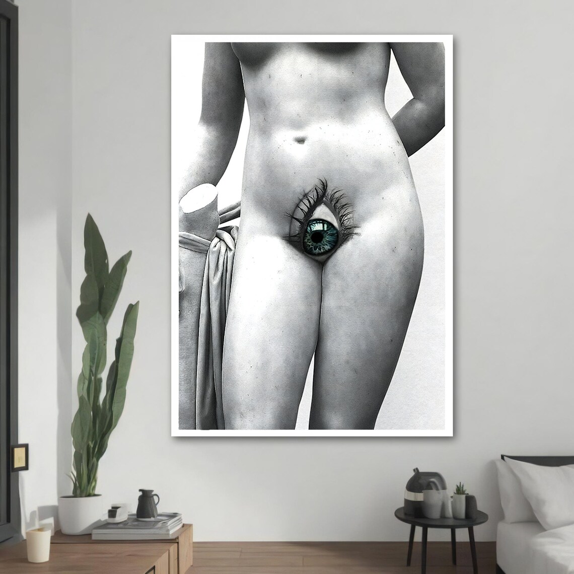 Surreal Nude With Eye, Erotic Figure Art - Image 2