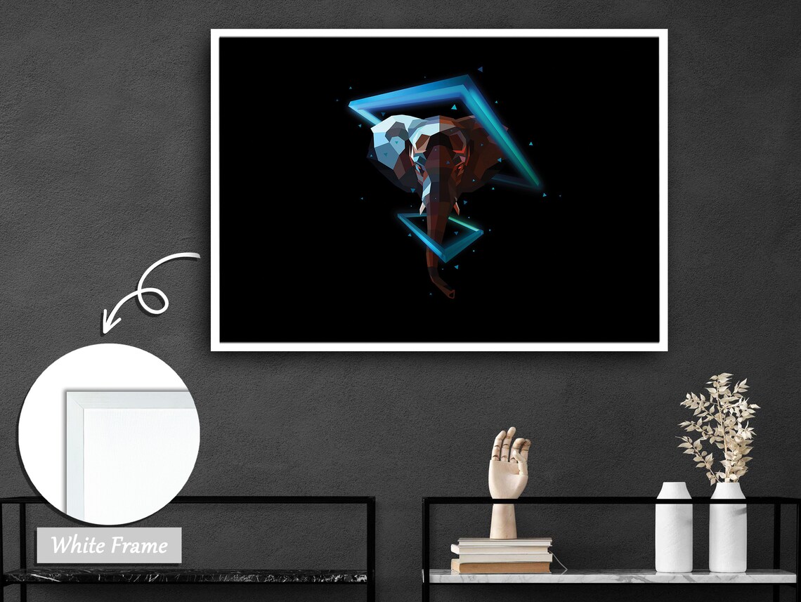 Cosmic Dancer, Geometric Space Abstraction Art - Image 2