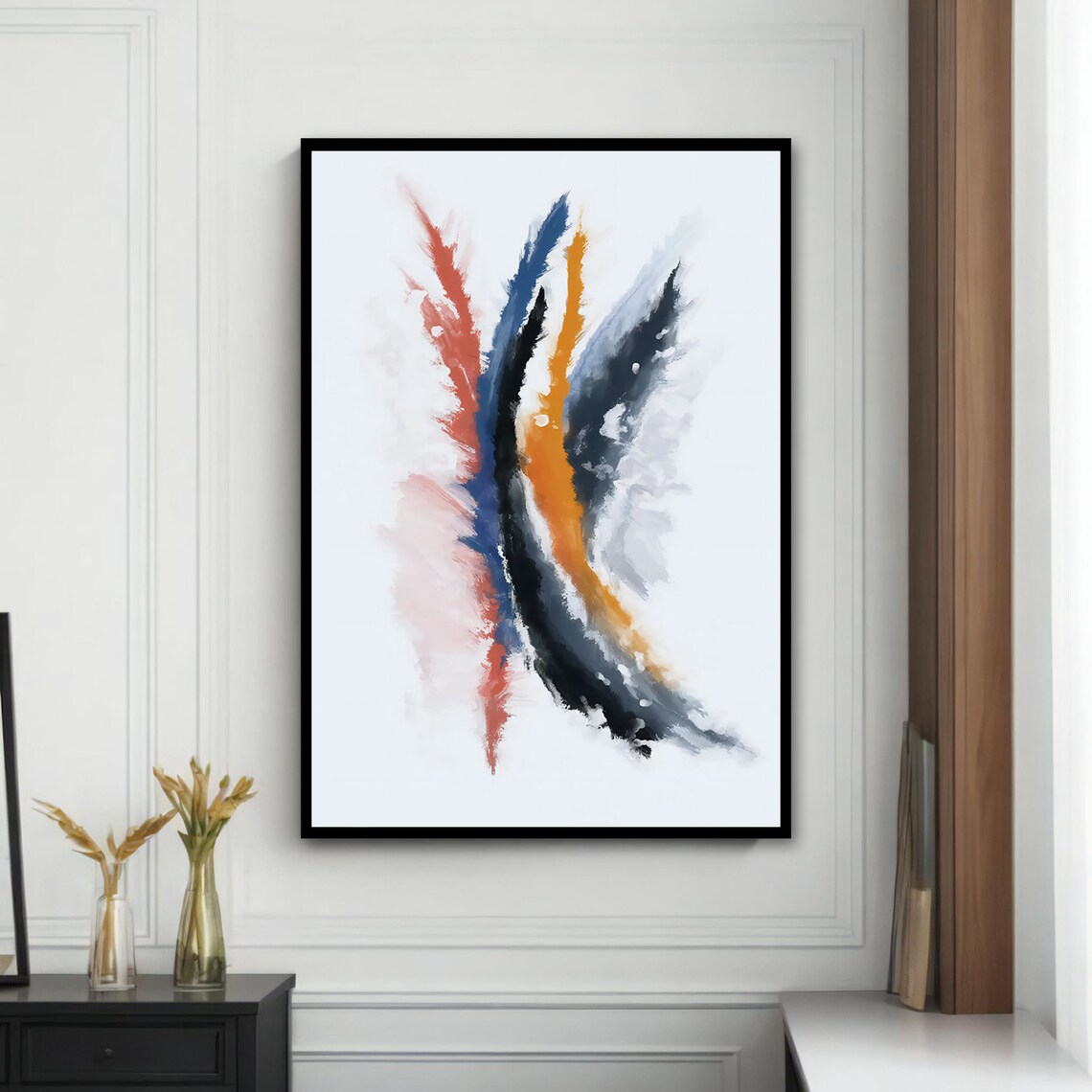 Abstract Brush Strokes, Modern Home Decor Gift - Image 4