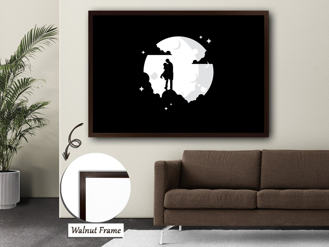 Silhouette Moonlight - Contemporary Travel Poster - Image 5