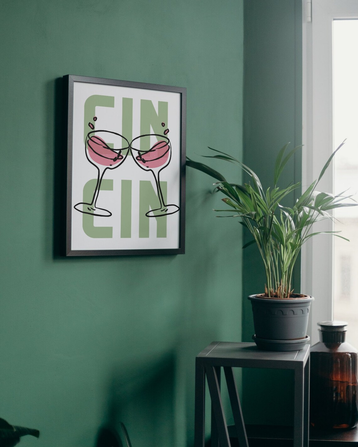 Cin Cin Vintage Drink Poster, Retro Kitchen Art - Image 3
