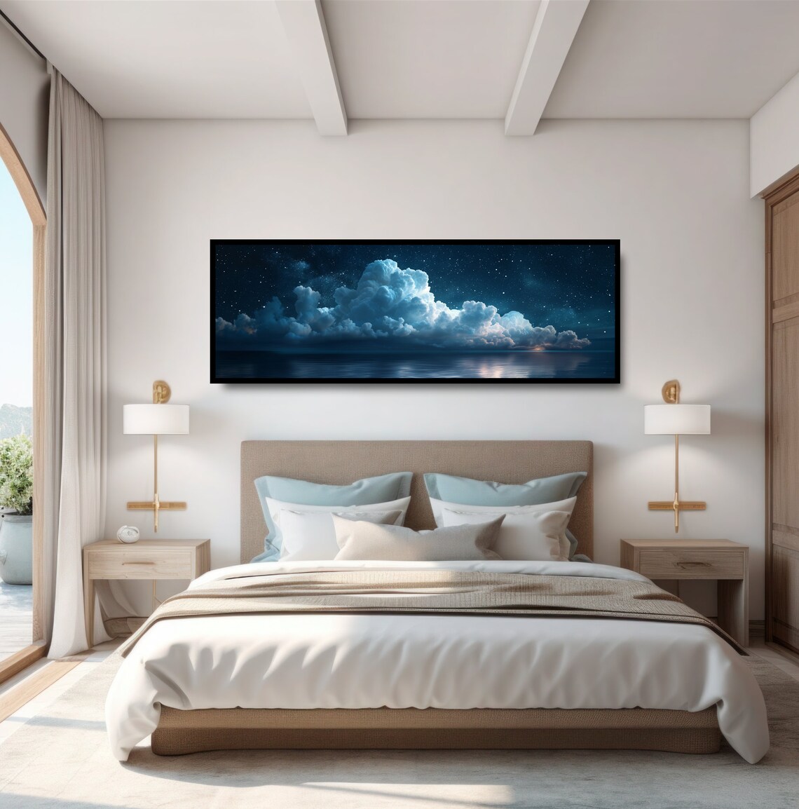 Floating Cloud Formation On Water, Van Gogh-Inspired Art Print - Image 4
