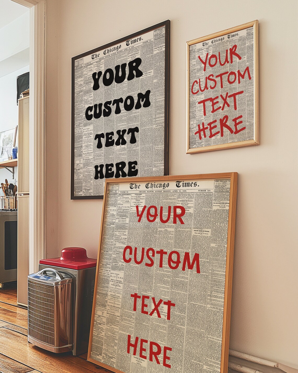 Custom Newspaper Print, New York Retro Wall Art - Image 3