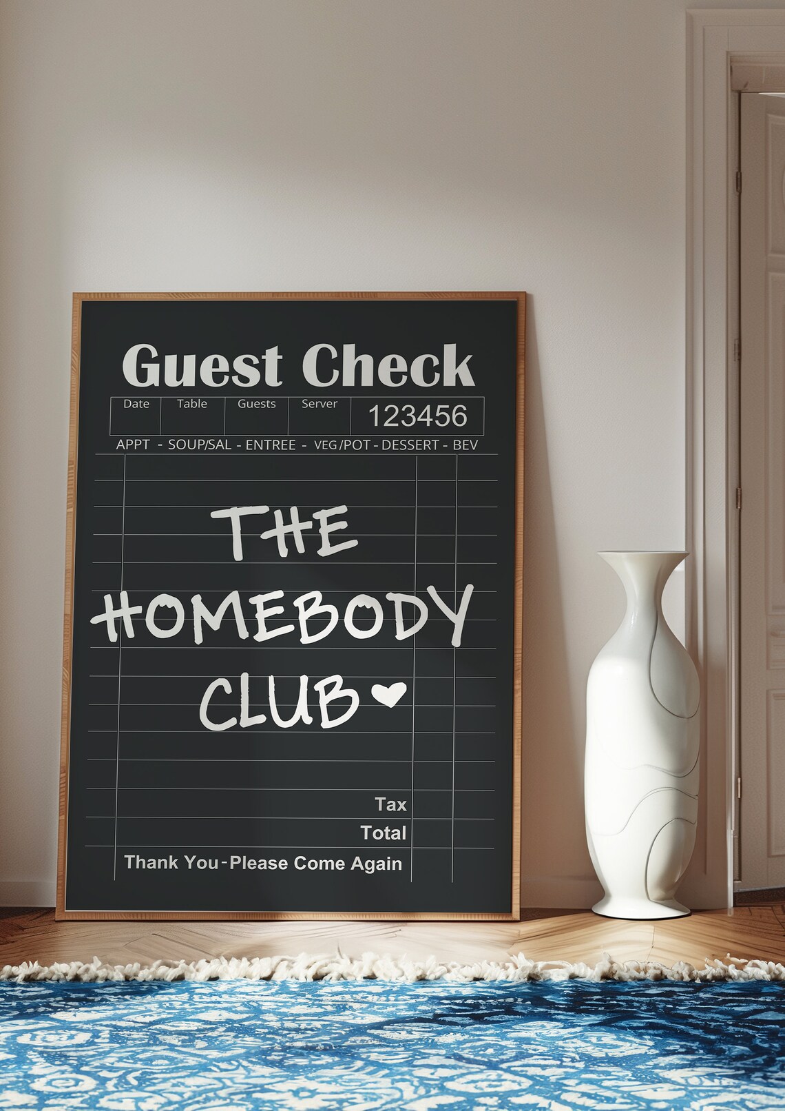 The Homebody Club Preppy Typographic Art Print - Image 3