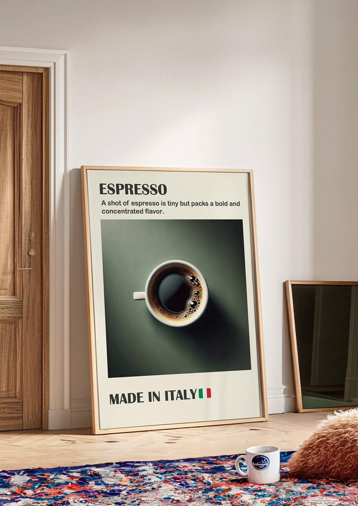 Espresso Made In Italy Tiny Shot Bold Flavor Coffee Lover Poster - Image 2