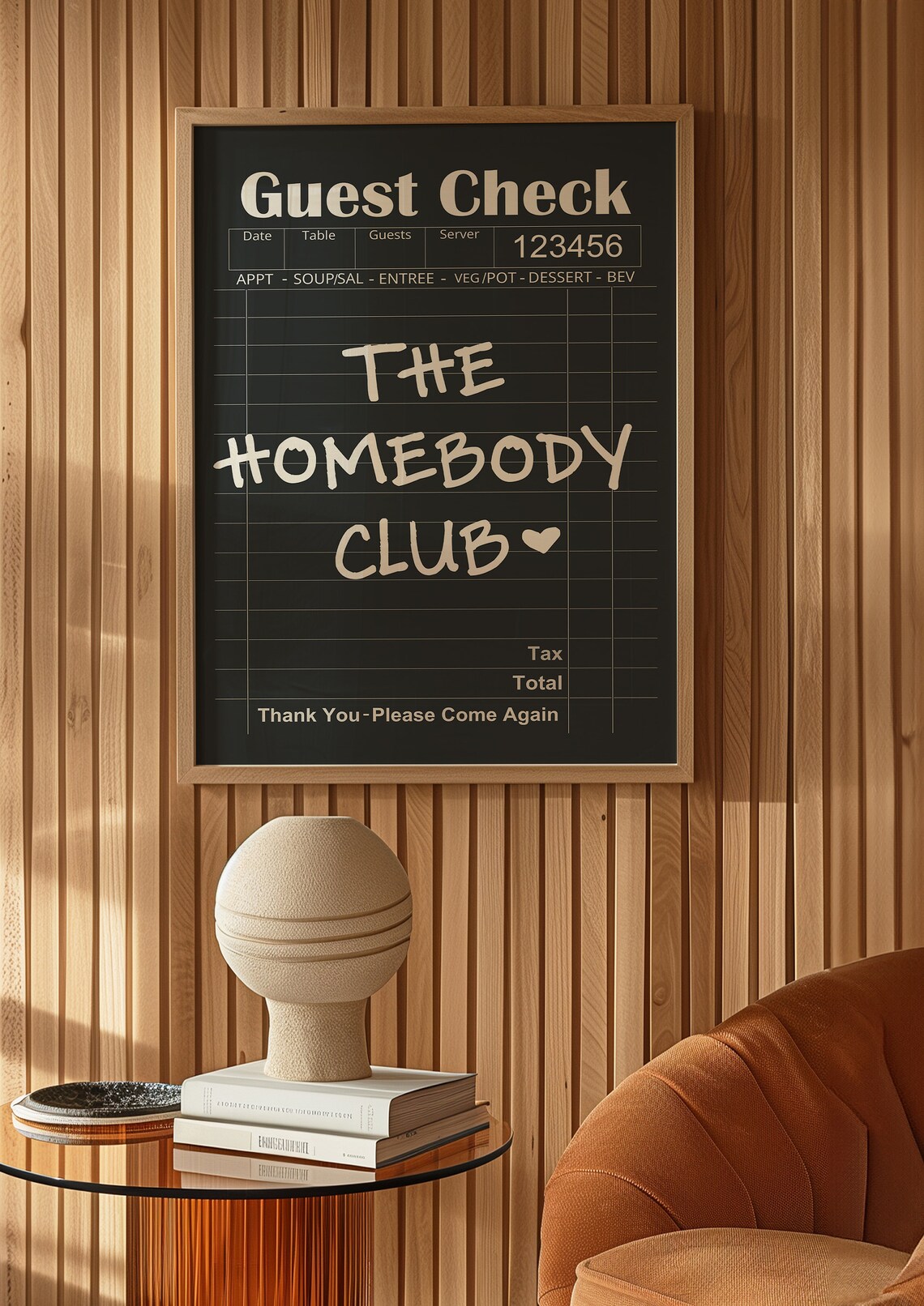 The Homebody Club Preppy Typographic Art Print - Image 4