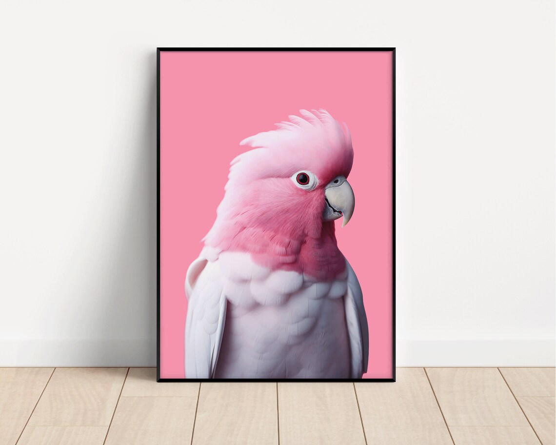Pink Galah Bird Poster Print, Tropical Australia - Image 2