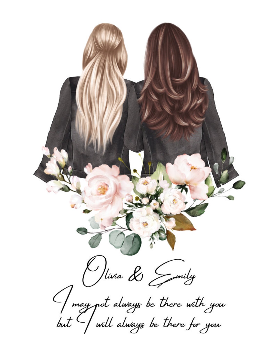 Best Friends From Behind I Will Always Be There For You Poster - Image 3