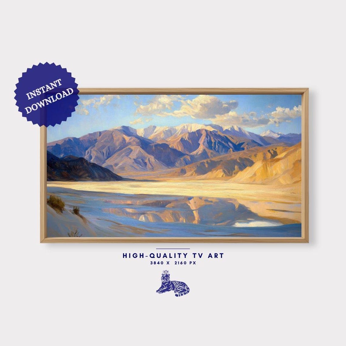 Frame Tv Art Desert Mountain Frame Tv Art Wall Art Modern Landscape - Image 3
