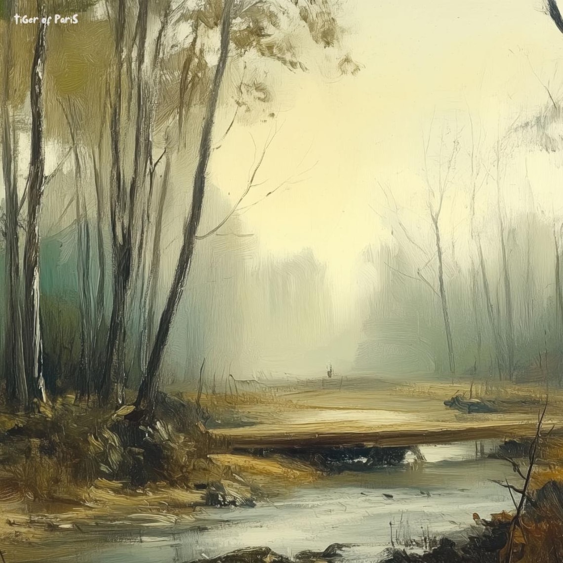 Frame Tv Art Forest And River Landscape Nature Wall Art 169 - Image 3