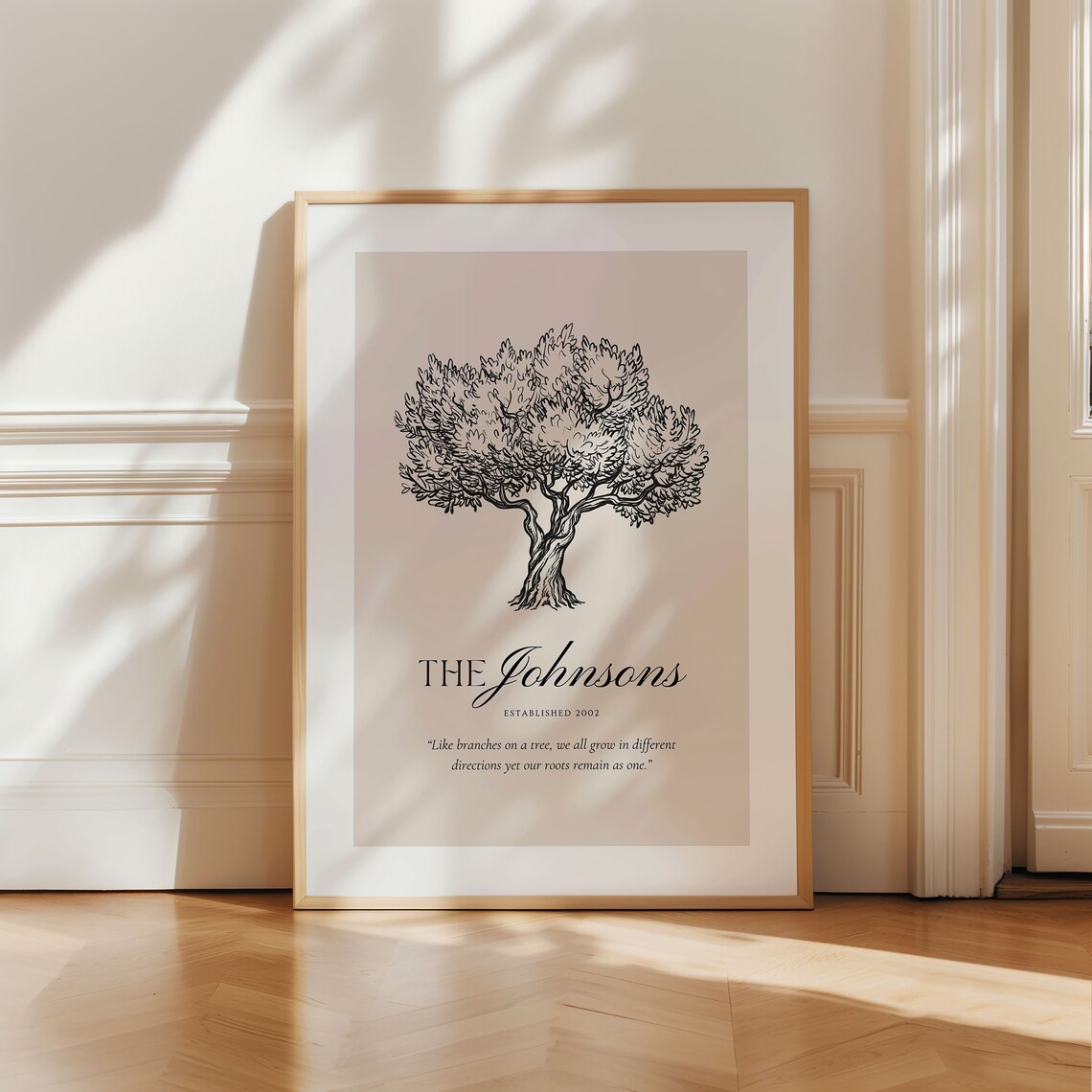 Our Family Tree Personalized Family Name Art Print - Image 3