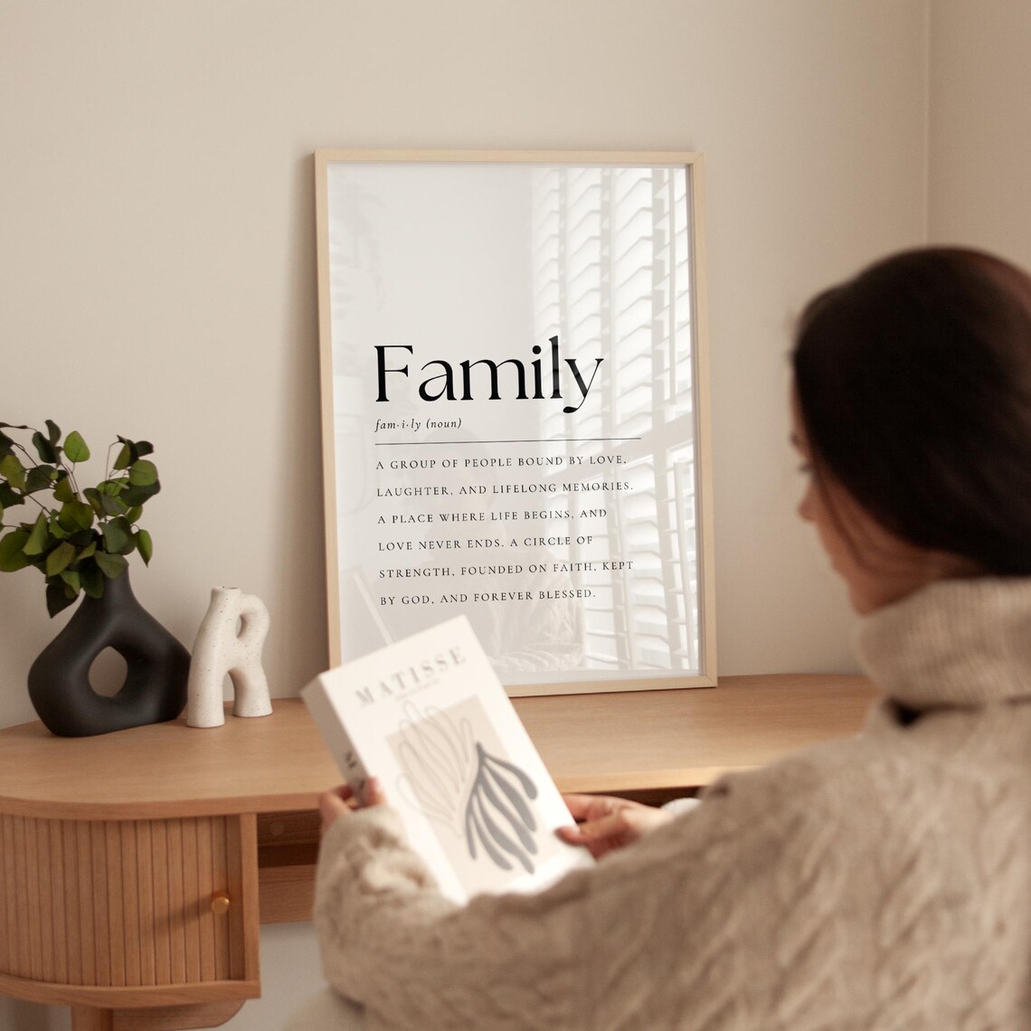 Family Definition Wall Art Print, Home Typography - Image 2