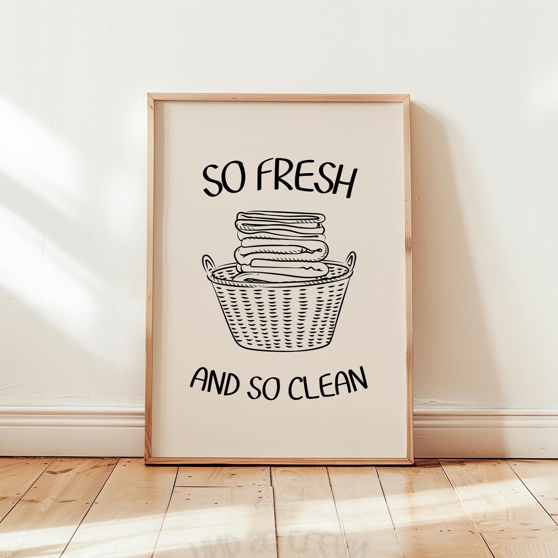 So Fresh So Clean Laundry Room Quote, Poster