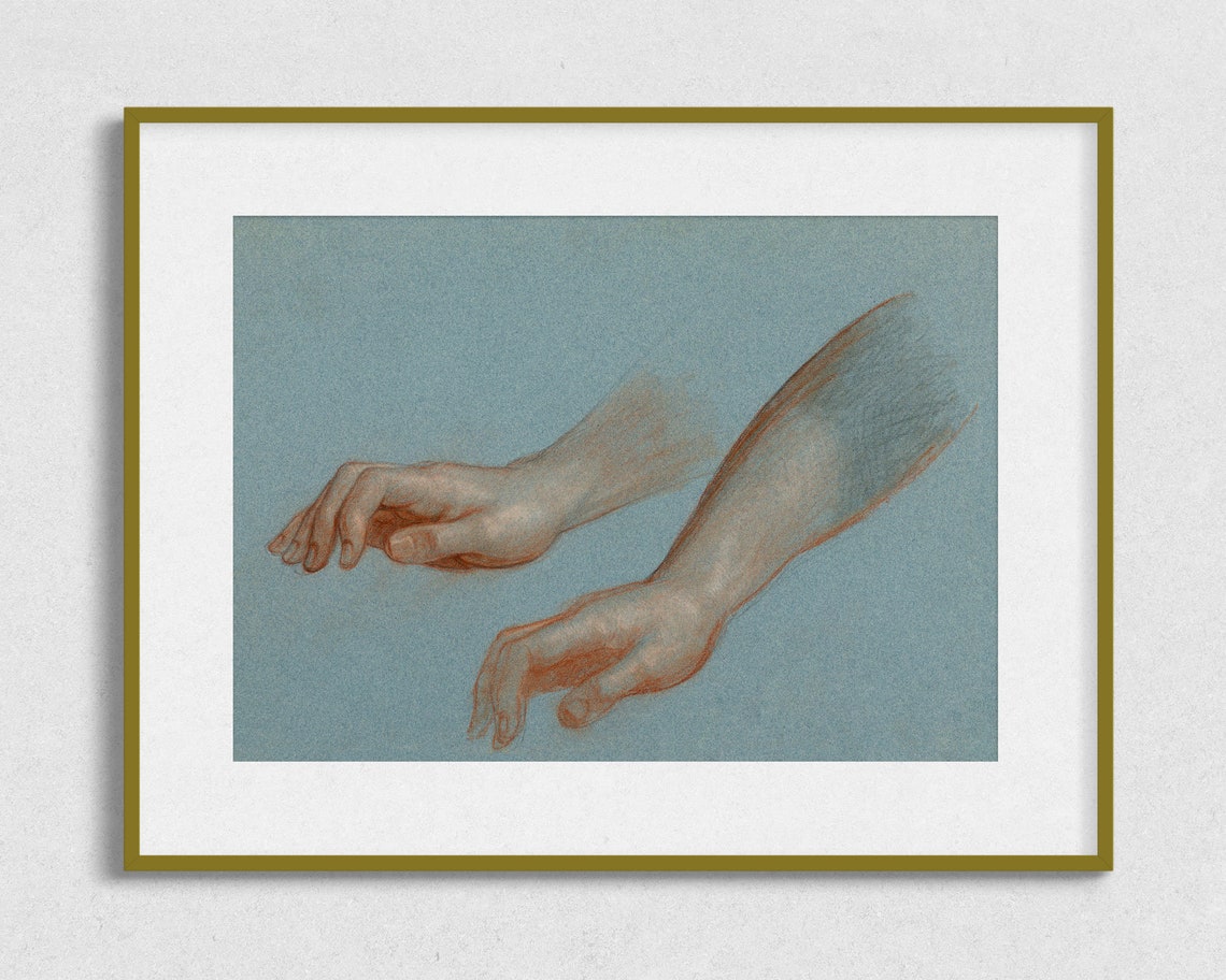 Figure Study Drawing, Sketch Of Hands - Image 2