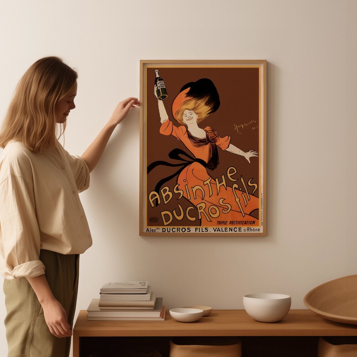Absinthe Ducros Fils Vintage French Aperitif Advertising Poster - Image 2
