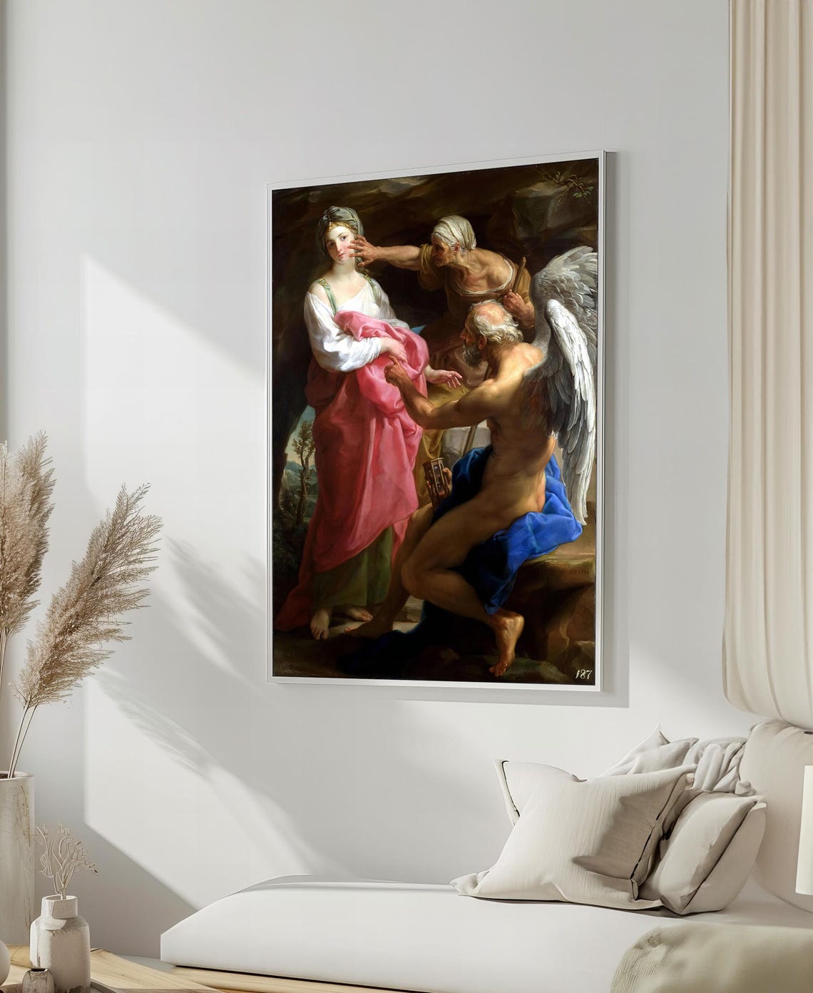 Pompeo Batoni Time Orders Old Age Allegory Baroque Art Poster