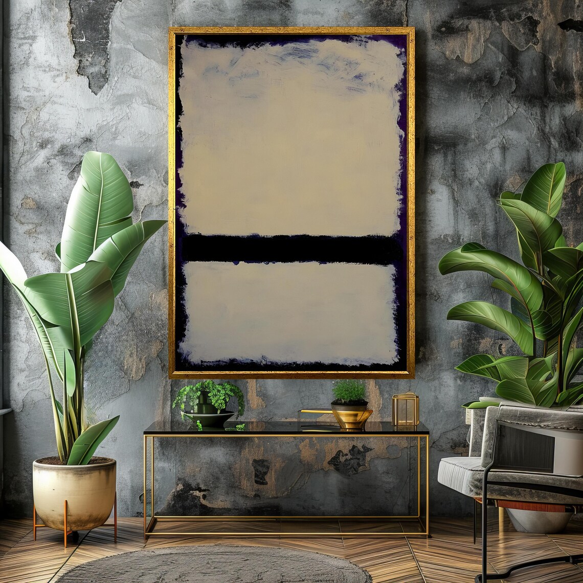 Mark Rothko Style Black And White Abstract Color Field Art Poster - Image 4