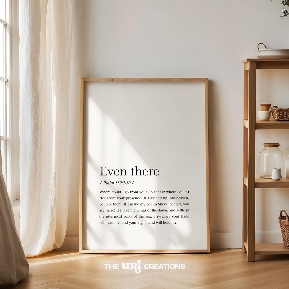 Psalm 139 Bible Verse Modern Christian Art Print