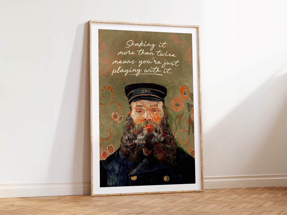 Funny Captain Bathroom Quote Shaking It More Than Twice Poster - Image 3