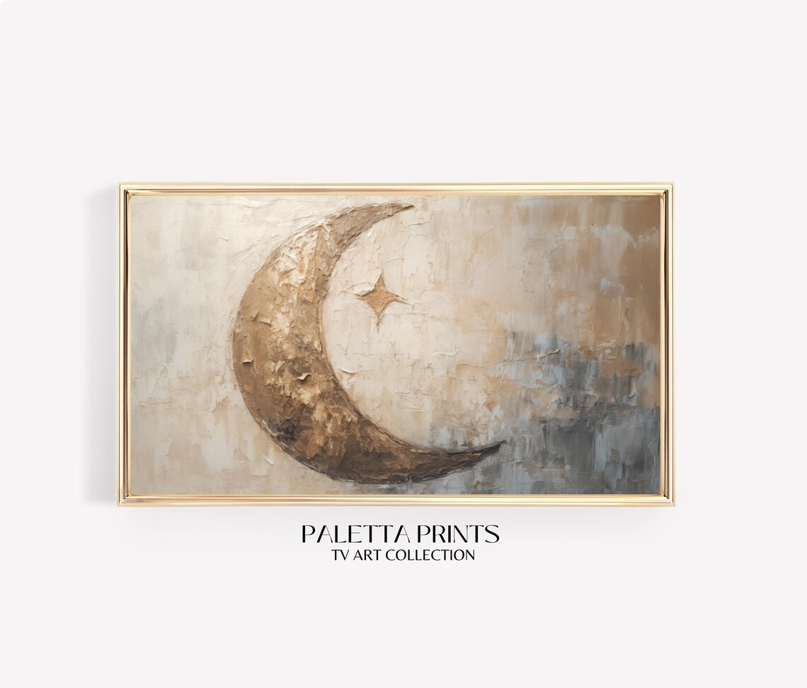 Crescent Moon and Star Islamic Ramadan Art Print - Image 3