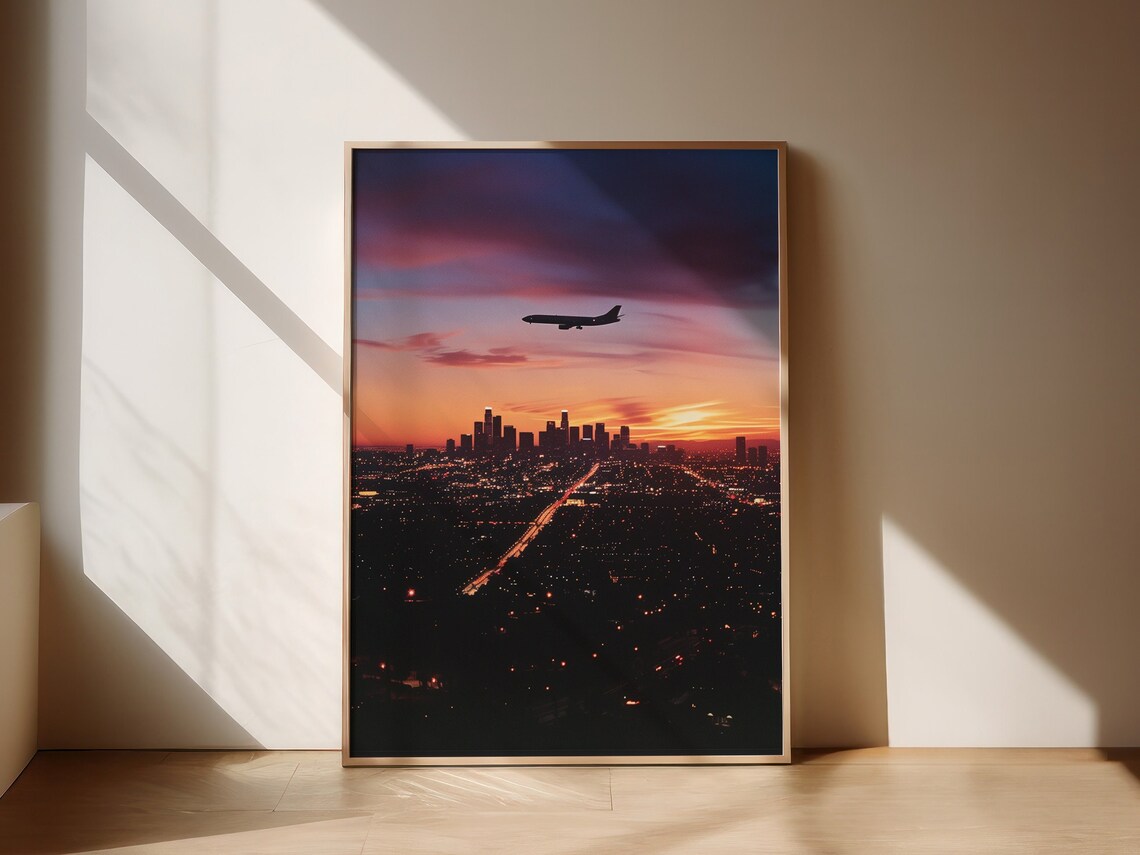 Vintage Los Angeles Retro Travel Poster, California