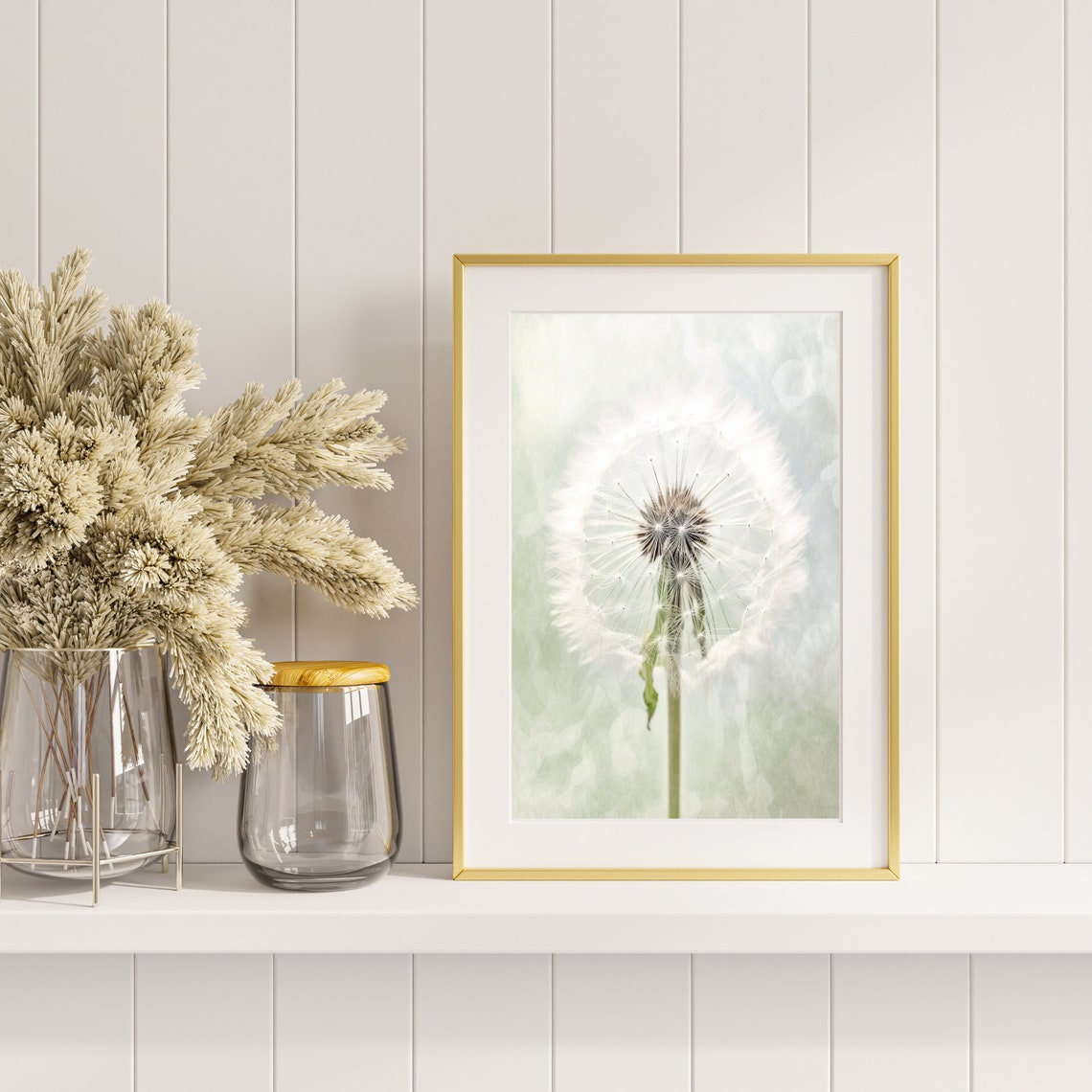 Dandelion Seed Head Soft Macro Dreamy White Botanical Wall Art - Image 4