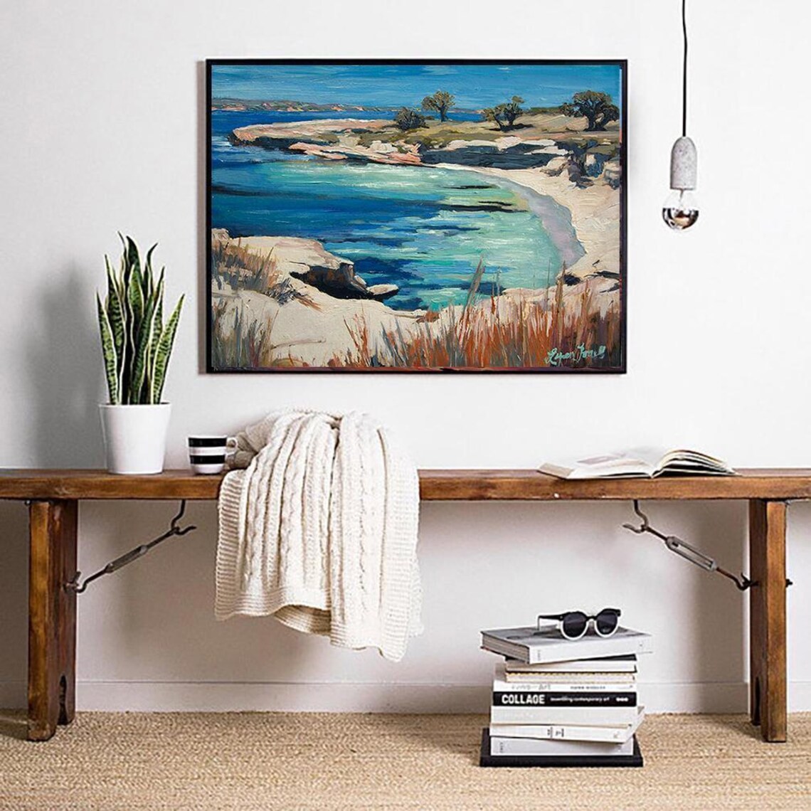 Point Lobos China Cove Turquoise Water Monterey Coast Travel Poster - Image 5