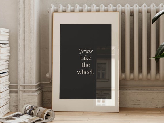 Jesus Humor Print Kitchen Art Wall Decor Funny Family Poster Hallway Art Amusing Quote Poster For Kitchen Wall Art Amusing Gift