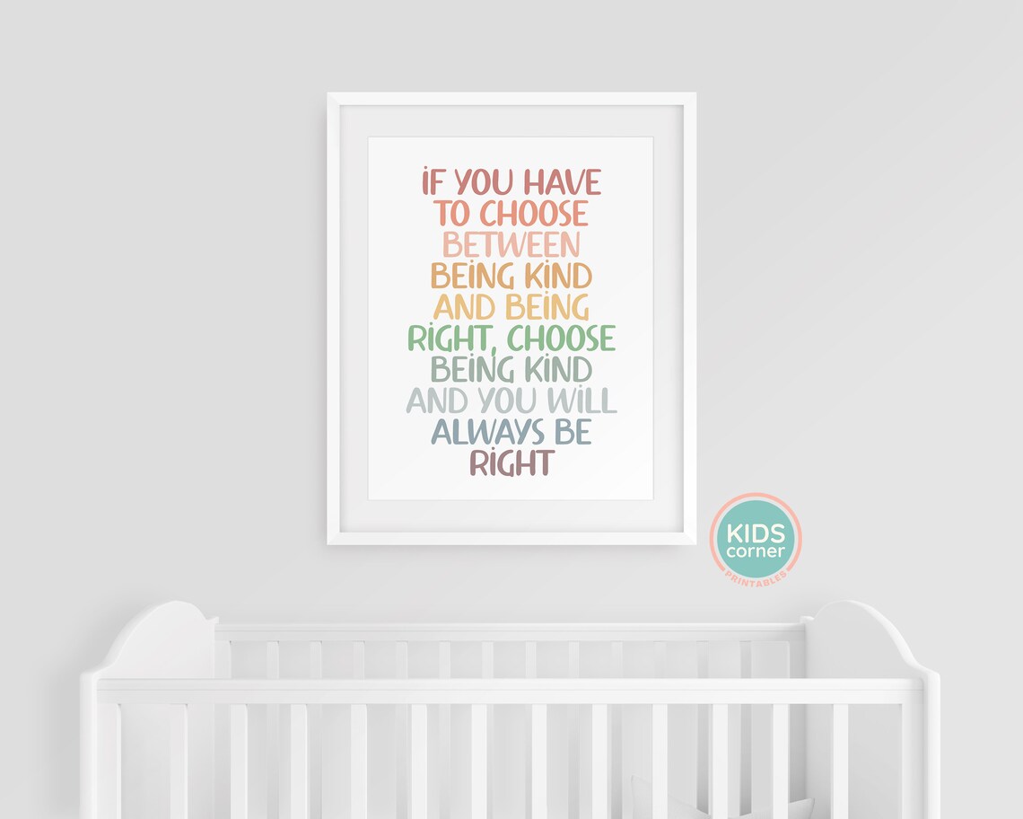 Choose Being Kind Quote Art Print, Classroom Decor - Image 3